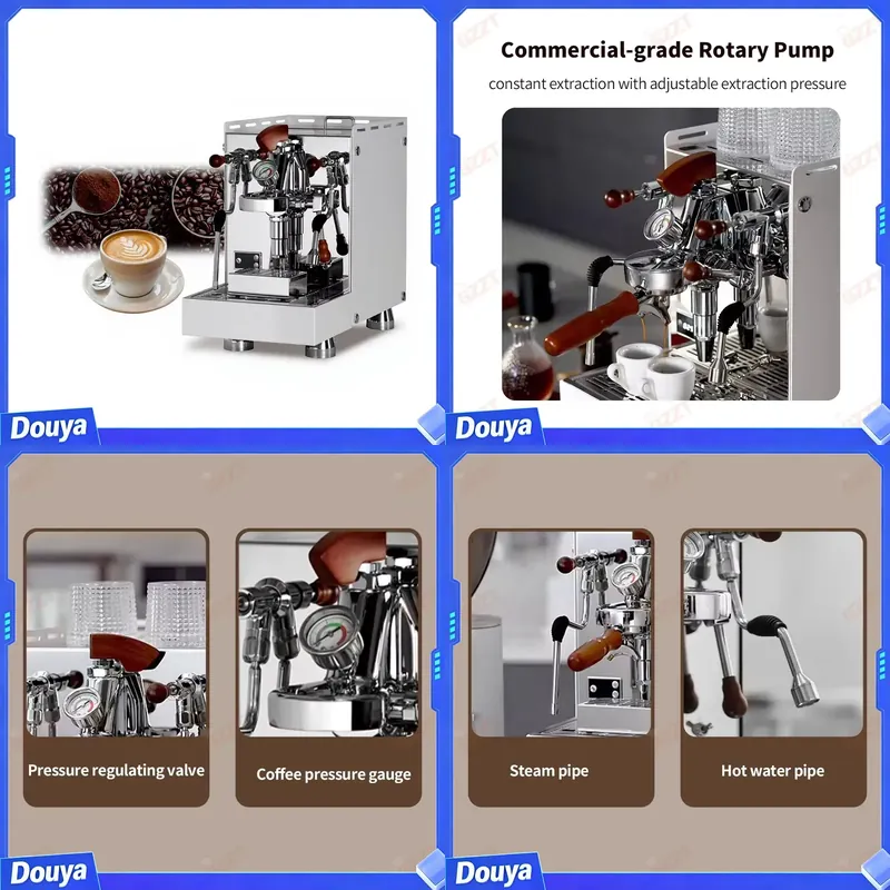 Espresso Machine Rotary Pump - Полуавтоматическая промышленная кофемашина для ресторанов E61
