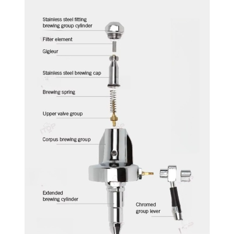 Espresso Machine Rotary Pump - Коммерческая роторная кофемашина E61 с кофемолкой