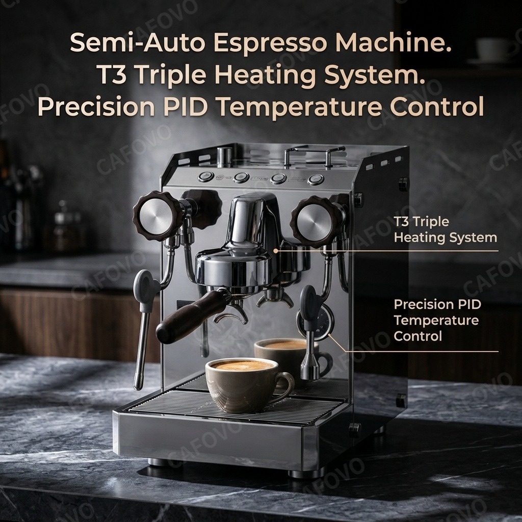 Semi Automatic Espresso Machine Pid - CAFOVO E118 – полуавтоматическая эспрессо-машина с