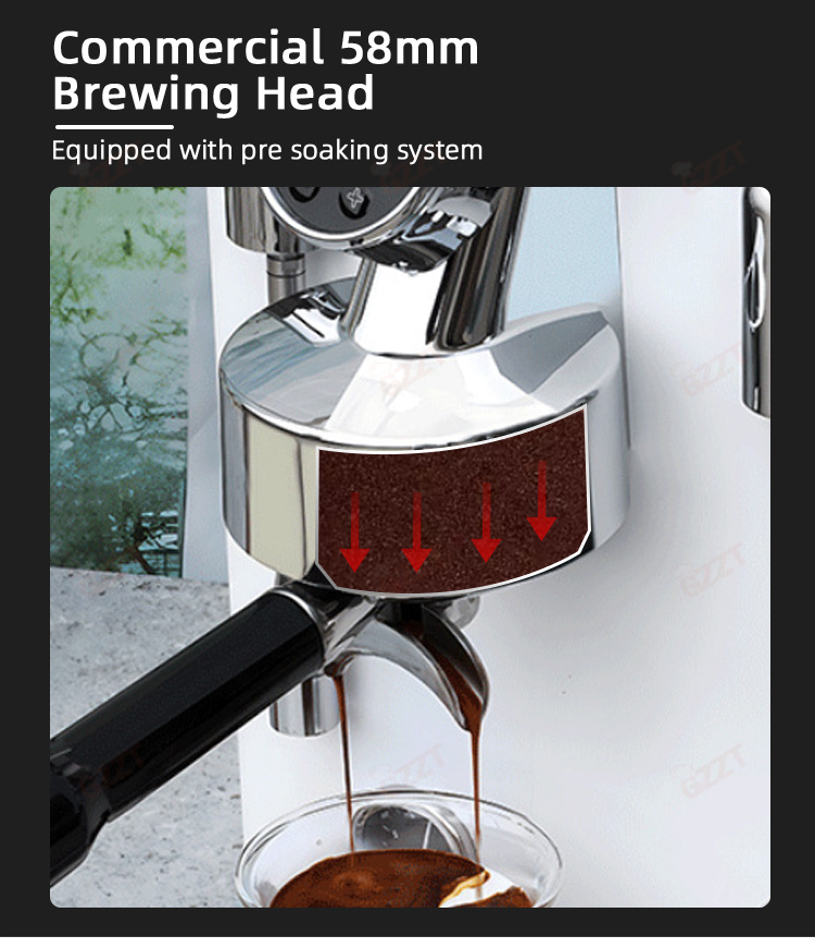 GZZT CM6005 Кофемашина для эсп – обзор и цена Espresso Machine Flow Control