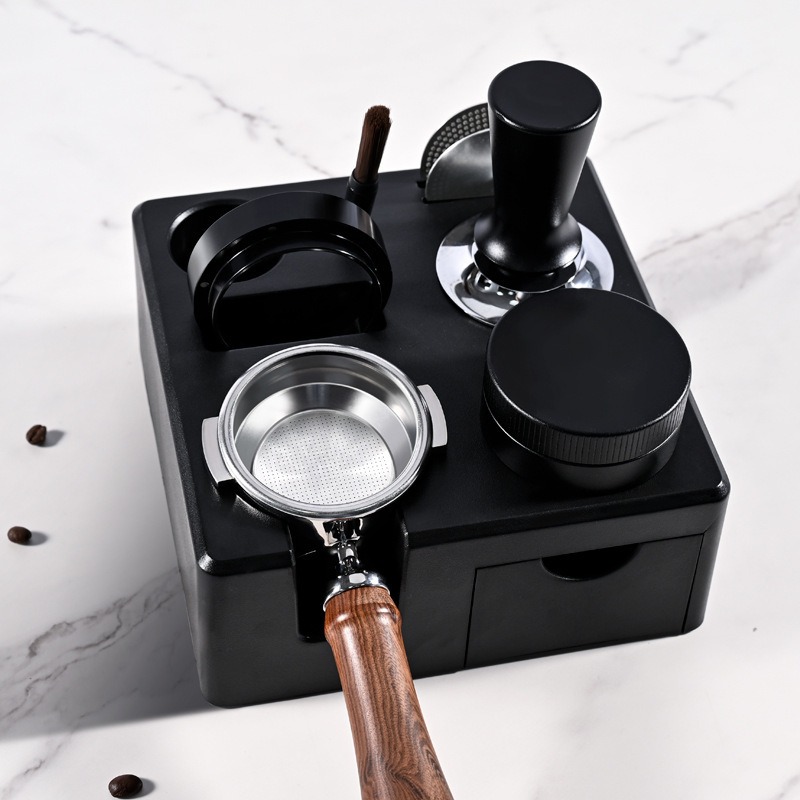 Черная станция для темперовки  – обзор и цена Espresso Tamper Station