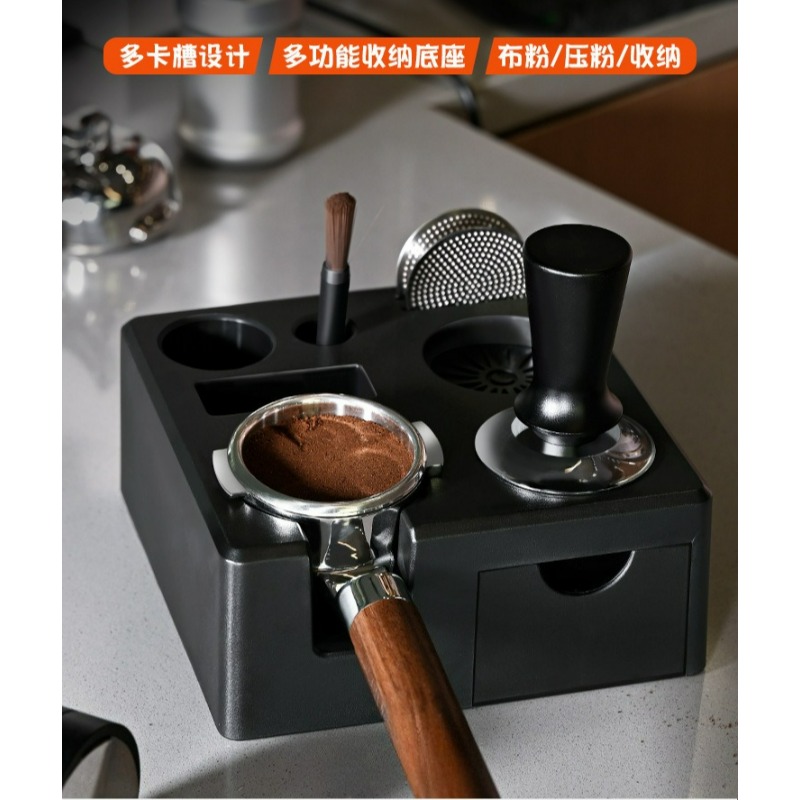 Черная станция для темперовки  – обзор и цена Espresso Tamper Station