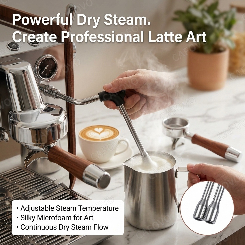 Кофемашина CAFOVO E109, полуав – обзор и цена Espresso Machine Flow Control