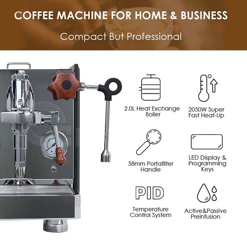 Профессиональная ручная кофема – обзор и цена Espresso Machine 1 Group E61