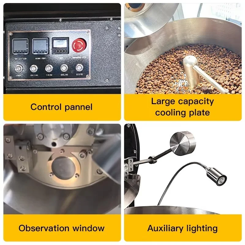 Индивидуальная 1-кг умная элек – обзор и цена Coffee Roaster Machine 1Kg