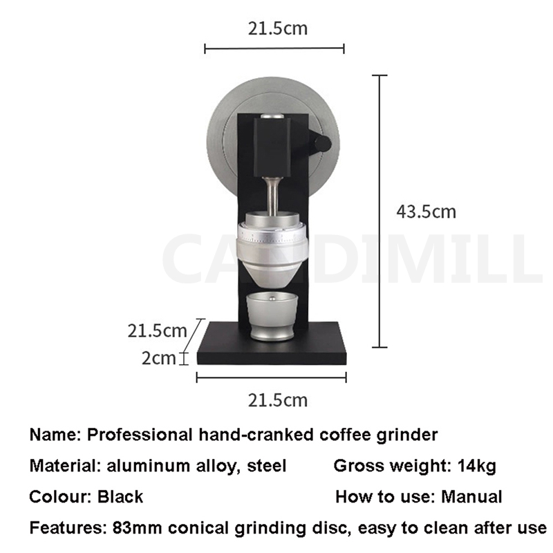 Ручная кофемолка с жерновами,  – обзор и цена Coffee Grinder Conical Burr 83Mm