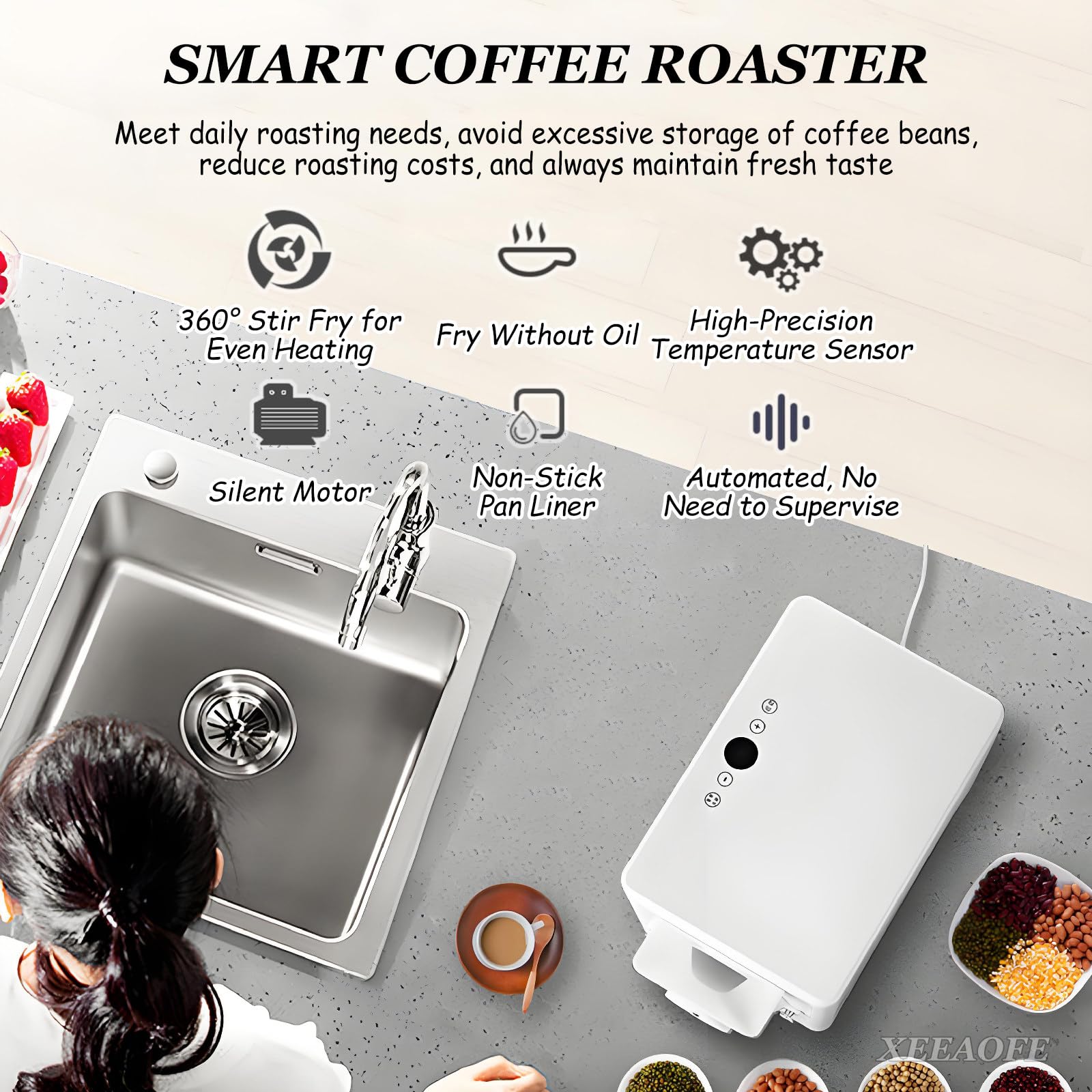 Электрическая машина для обжар – обзор и цена Coffee Roaster Machine 1Kg