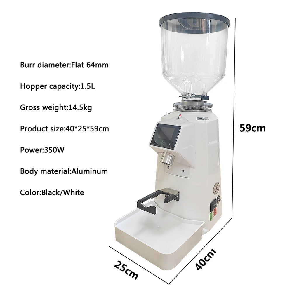 Профессиональная электрическая – обзор и цена Commercial Coffee Grinder Flat Burr 64Mm