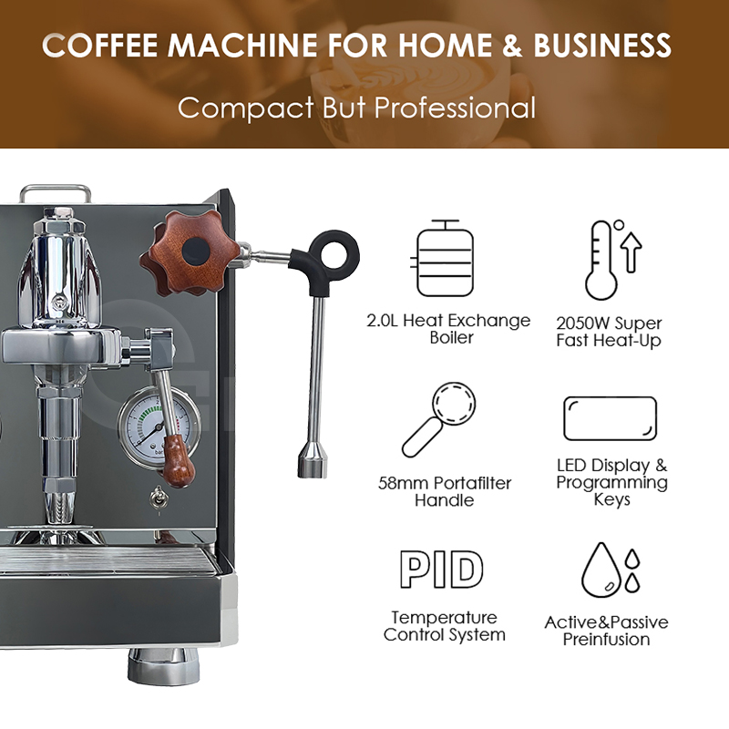 Профессиональная ручная кофема – обзор и цена Espresso Machine 1 Group E61