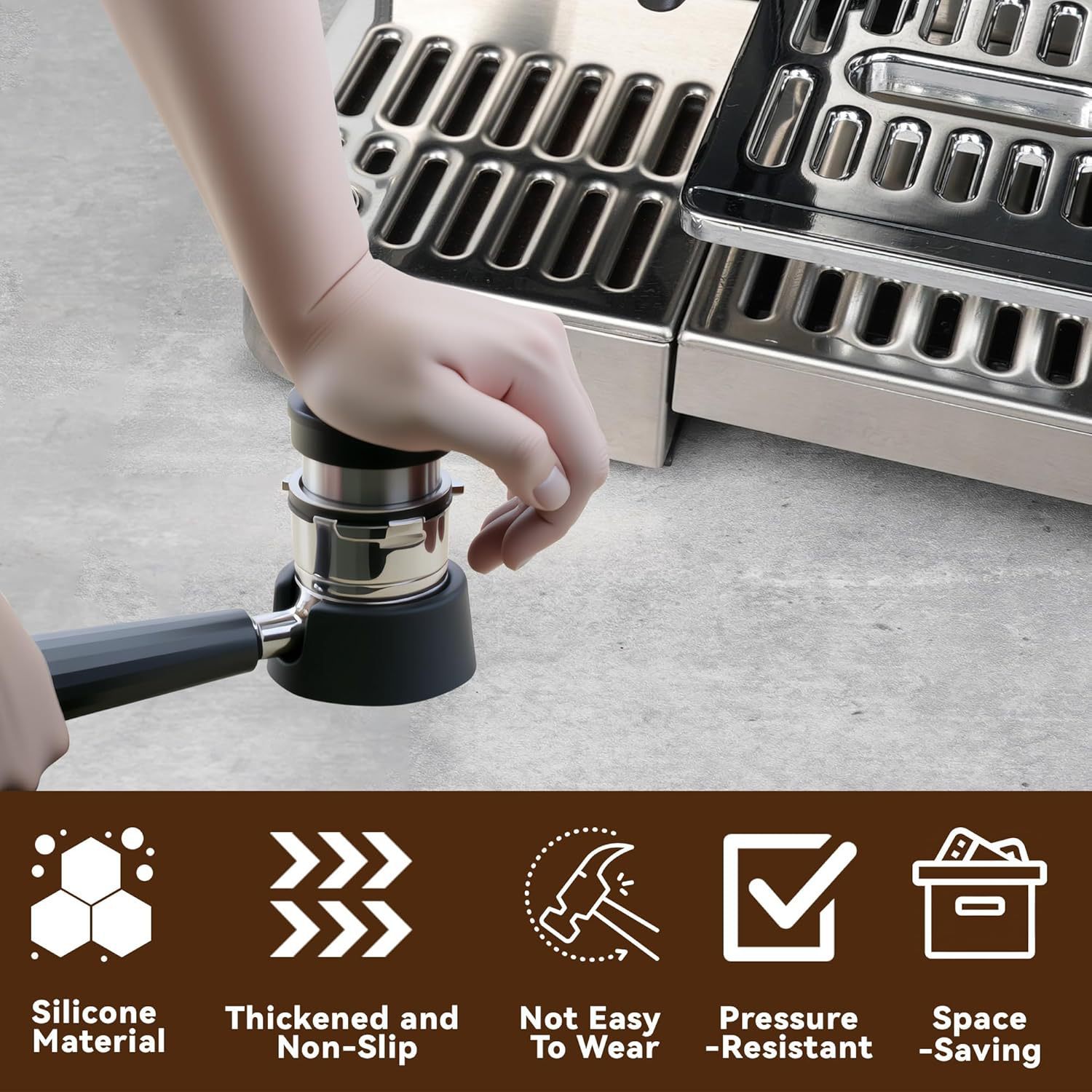 Силиконовый держатель портафил – обзор и цена Espresso Tamper Station