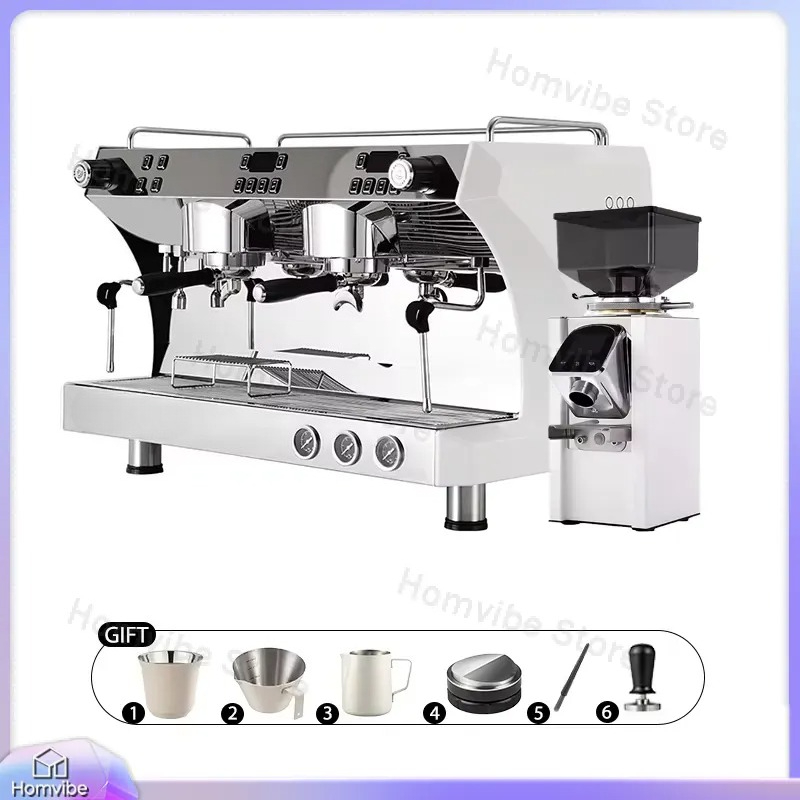 Коммерческая кофемашина с двум – обзор и цена Commercial Espresso Machine 2 Group