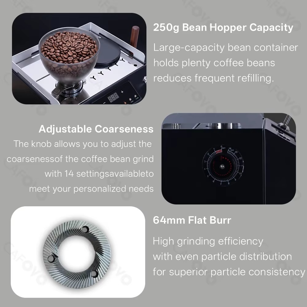 Коммерческая кофемашина «все в – обзор и цена Commercial Coffee Grinder Flat Burr 64Mm